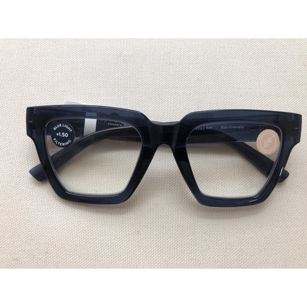 New Navy Take a Bow Peepers blue light filter readers  +1.50